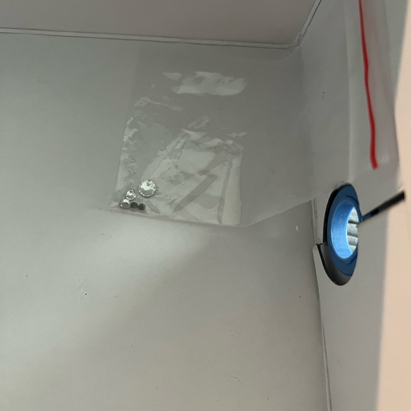 Clear rhinestone embellished heels size 9. - Picture 6 of 6